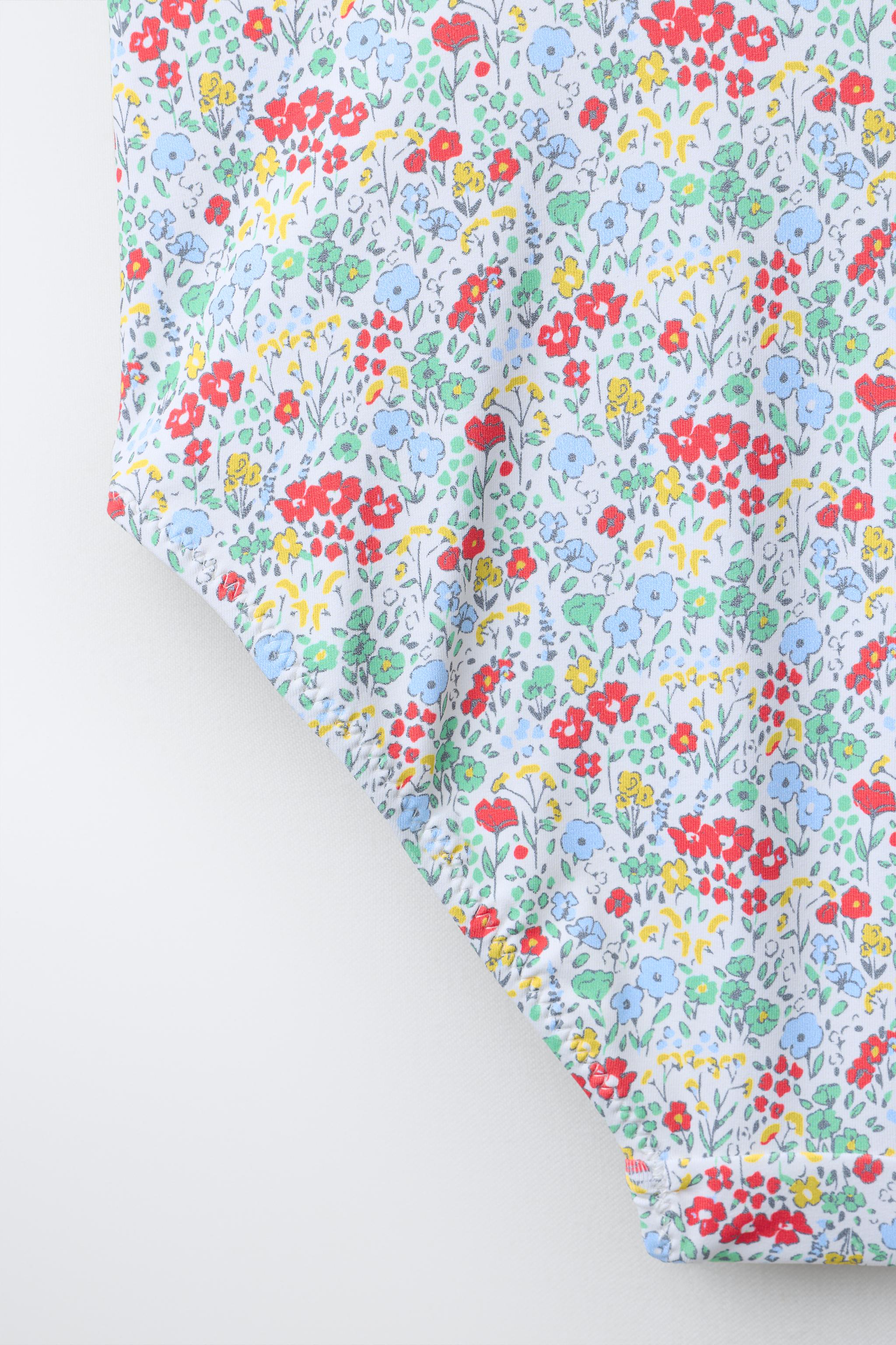 6-14 YEARS / FLORAL PRINT SWIMSUIT